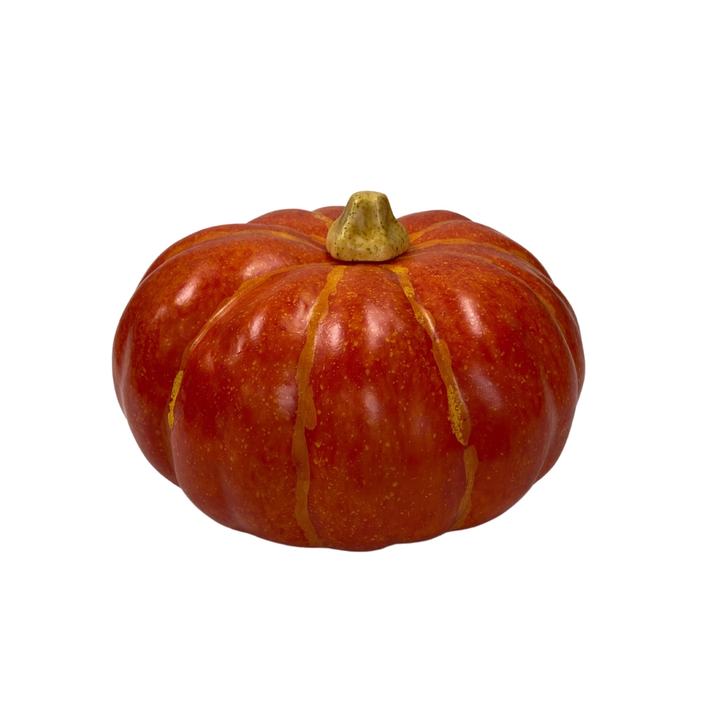 Vibrant Orange Fall Pumpkin 9" x 5.5" | KS