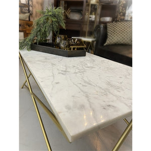 Xander Coffee Table with White Marble Top | DCF22