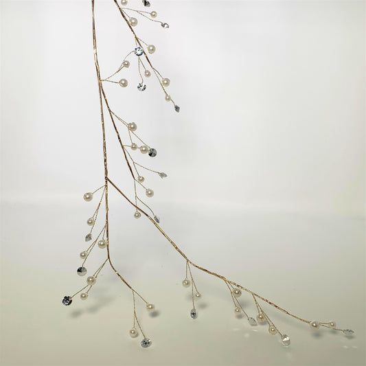 Versailles Christmas Pearl Diamond Garland 48” | YANTI