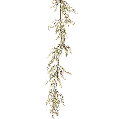 Cream/Green Berry Mix Garland 60" | KS