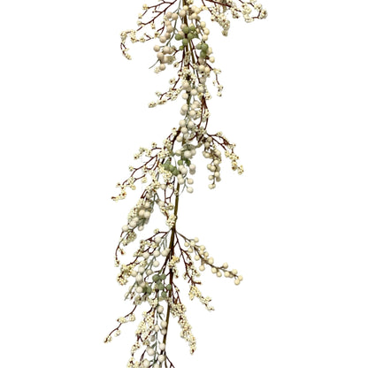 Cream/Green Berry Mix Garland 60" | KS