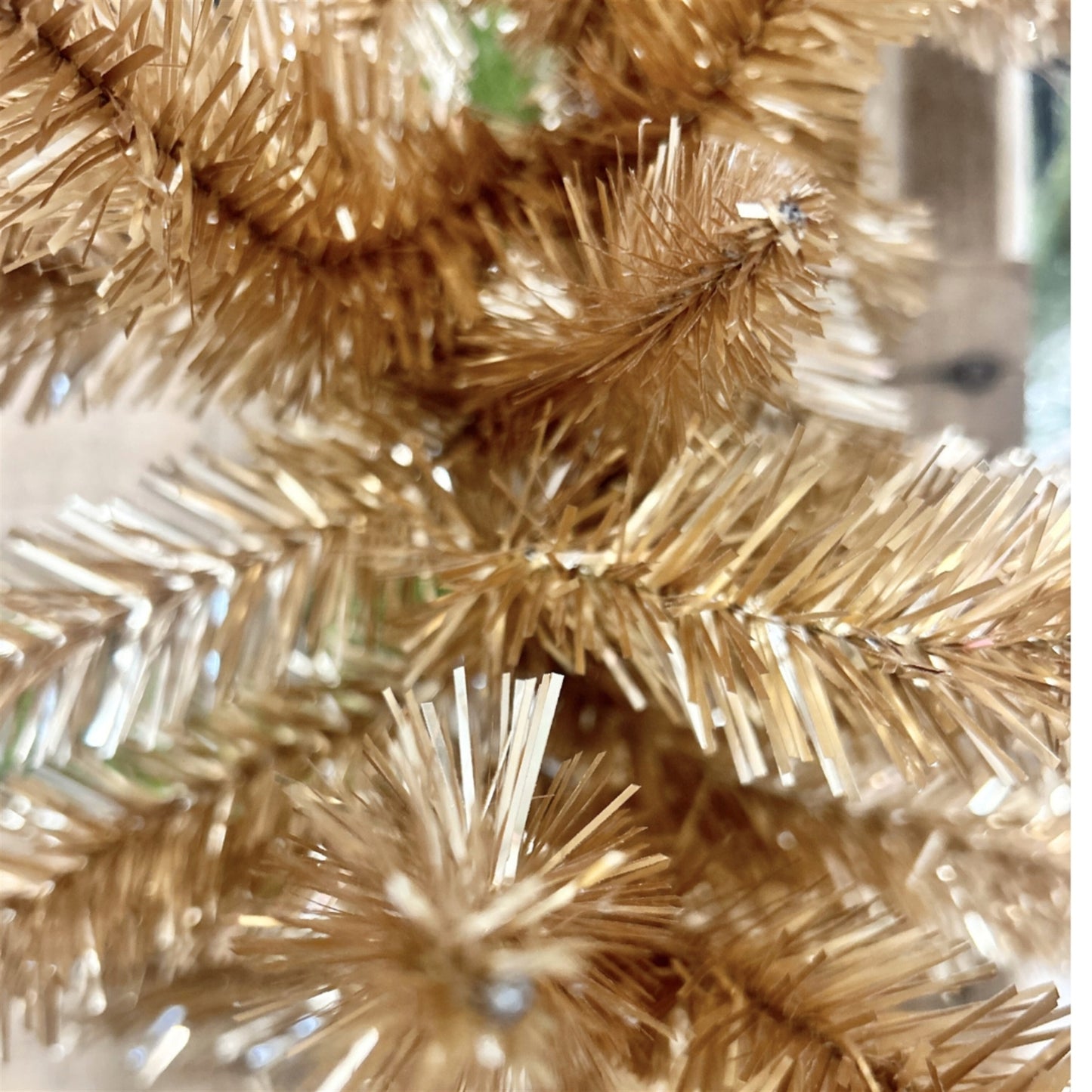Champagne Tinsel Garland 9' x 12” | HT