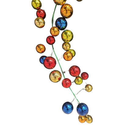 Colorful Ball Garland (Red, Orange, Apple, Gold, Blue) 70.8" | LC