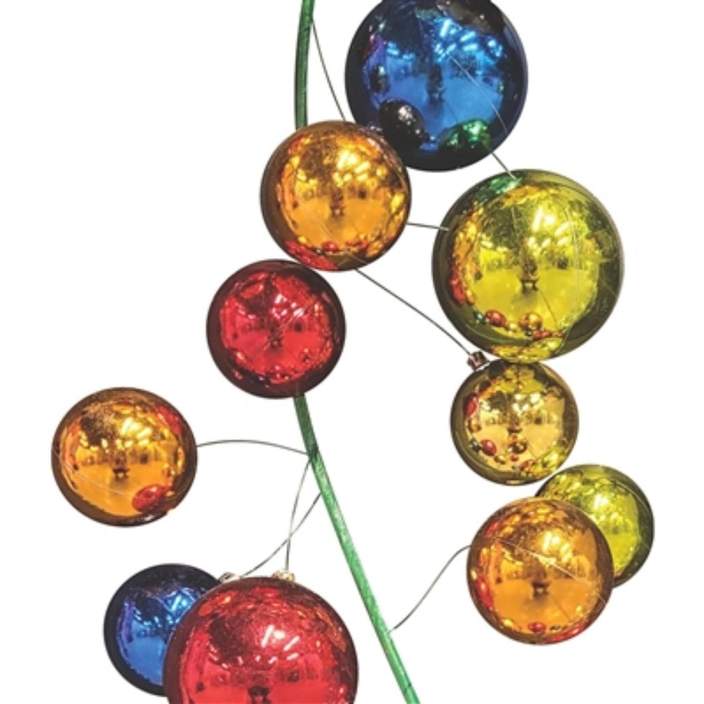 Colorful Ball Garland (Red, Orange, Apple, Gold, Blue) 70.8" | LC