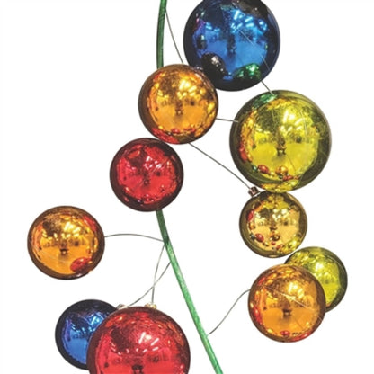 Colorful Ball Garland (Red, Orange, Apple, Gold, Blue) 70.8" | LC
