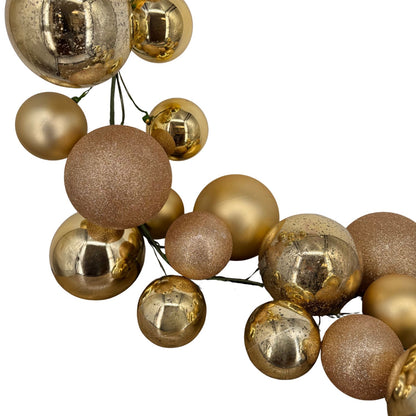 70.8" Ball Garland Gold Mix w/ 100mm - 150mm Balls | LC