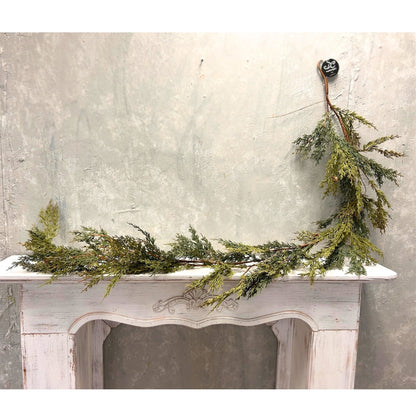 Real Touch Cypress Garland w/ Mini Cones 72" | YS
