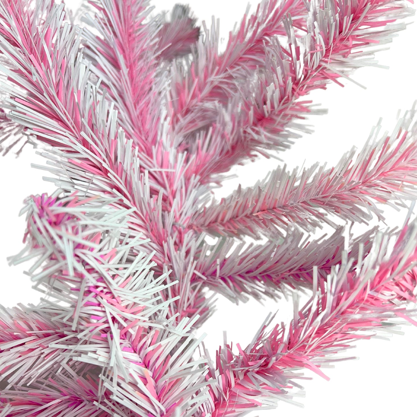 6'X12” Unlit Pink And White Garland With 144 Tips | HT