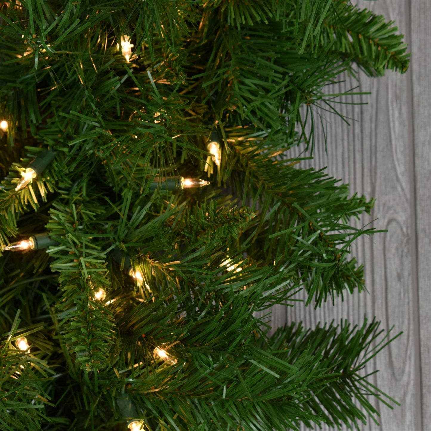 9' x 18" Mixed Pine Garland with Lights | HT