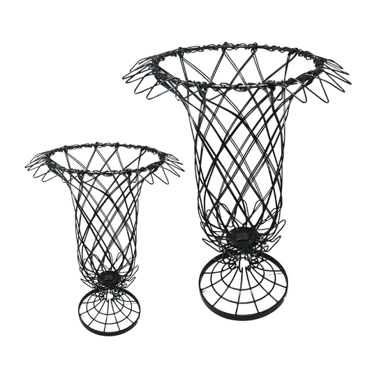 Criss Cross Wire Metal Planter Set of 2