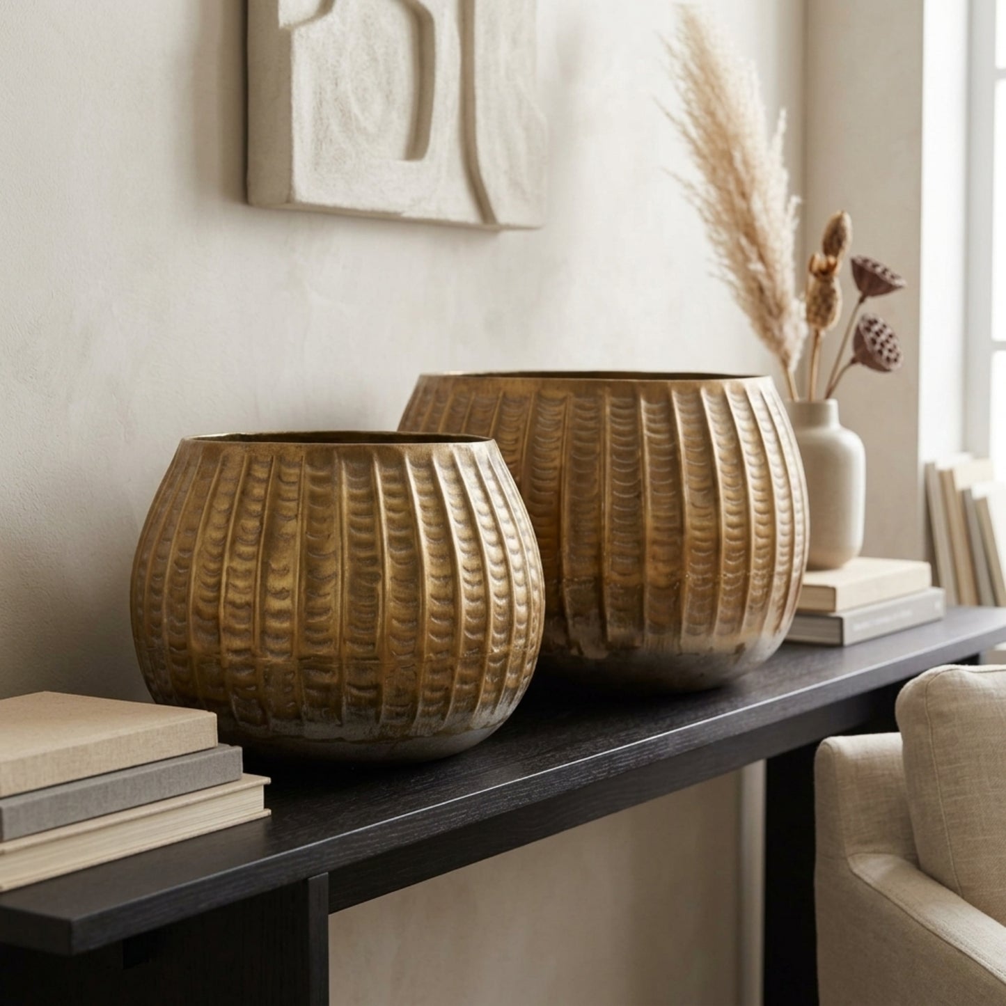 Embossed Metal Planters | DCH22