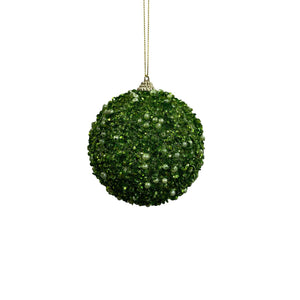 4" Dazzling Sequin/bead Ball - Light Green | YK