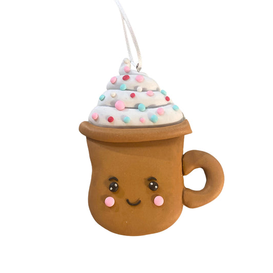 Cup of Cheer Cookie Orn. 4"H x 3.25"W  | YK
