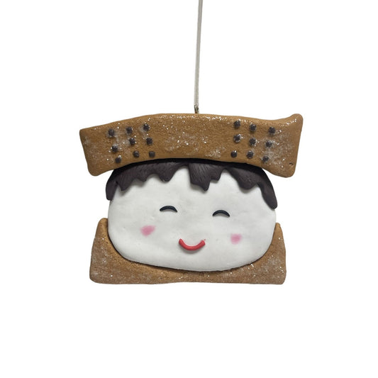 Merry Marshmallow S'more Orn. 3.25"H x 3.75"W | YK