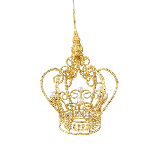 Glistening Crown Ornament 5"H x 4"W | YK