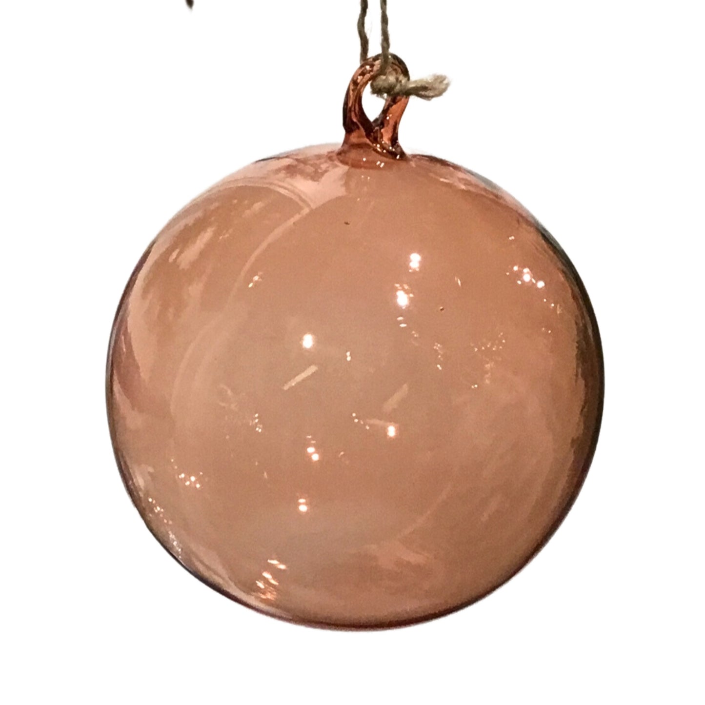 Glass Clear Ball 4" - Copper  | SB