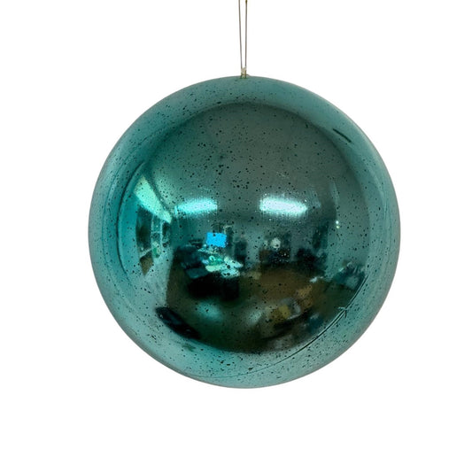 Plastic Mercury Shiny Ball Ornament 12" Blue | LC