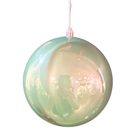 4" Candy Apple Finish Ball Ornament (Mint) | LC