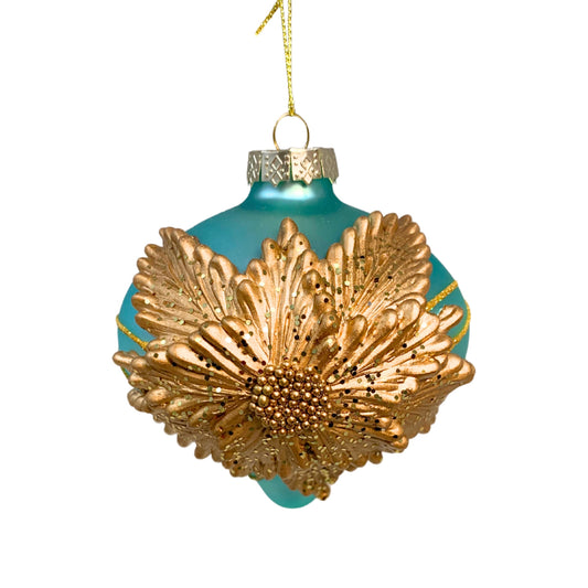 Dazzling Elegance Glass Onion Shape Ornament 4''X4''X4.5'' | TG