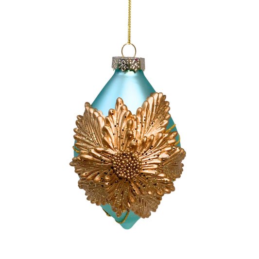 Dazzling Elegance Glass Finial Ornament 3.25'x3.25'x6.25' | TG