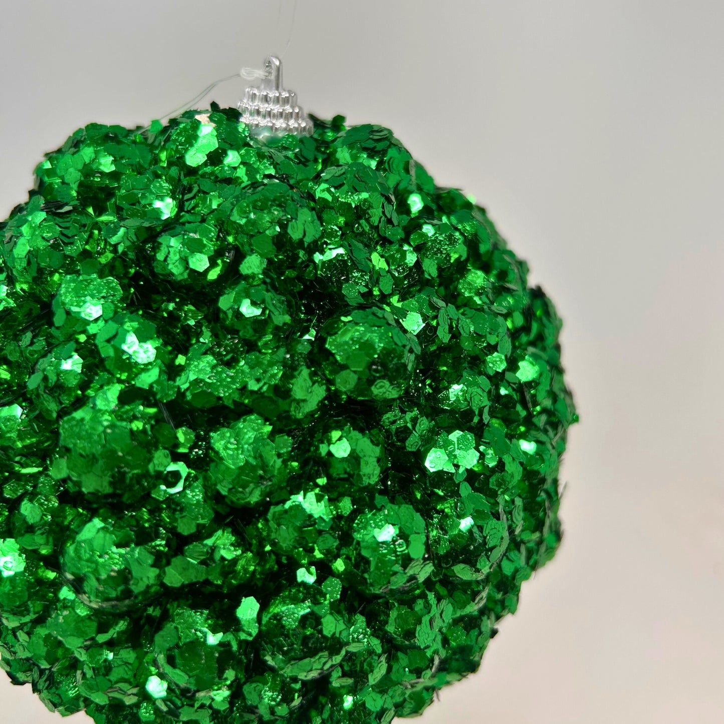 Sequin Berry Ball Ornament 5" - Green | KS