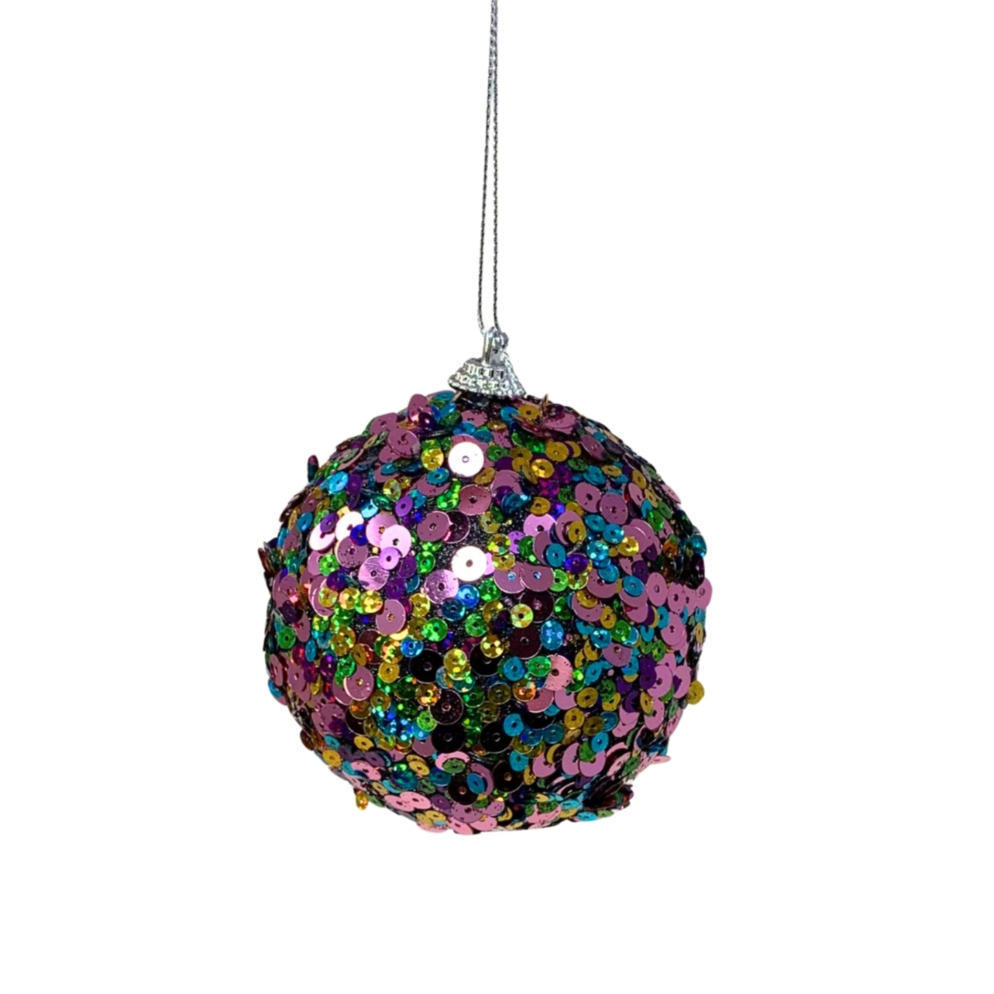 Radiant Multi Sequin Ball Ornament 3.5” | YI