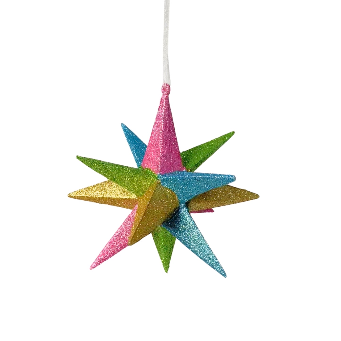 Shooting Star Ornament - Multi Color  6.25” | YK