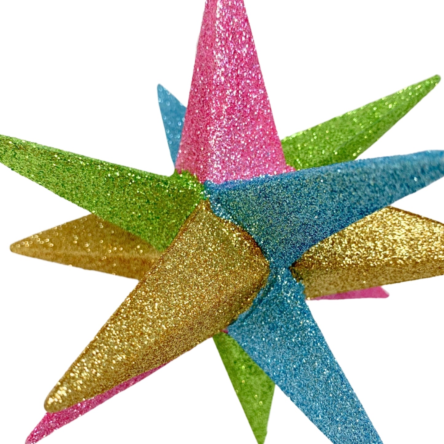 Shooting Star Ornament - Multi Color  6.25” | YK