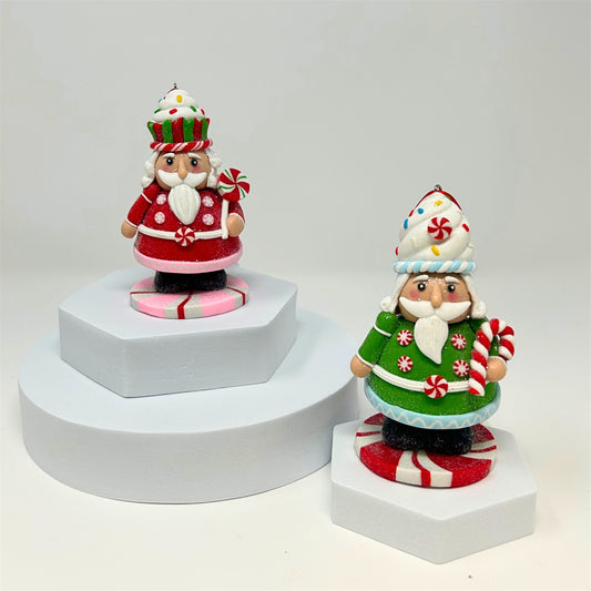 Nutcracker Santa (Set of 2) 4.5" x 2.5" | YK