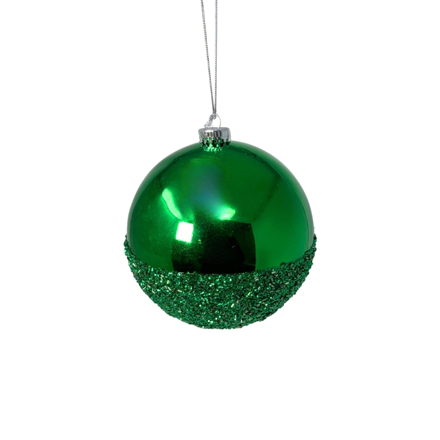 VP Half the Fun Christmas Ball Ornament - 4” - Emerald | YK