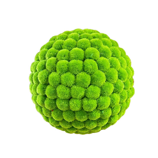 Mini Pom Pom Green Ball Ornament 8” |KS