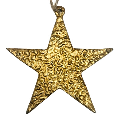 Ornate Gold Star Ornament 6” | AM