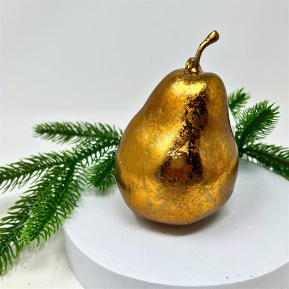 Old World Pear Ornament - Antique Bronze 3" | YS YS