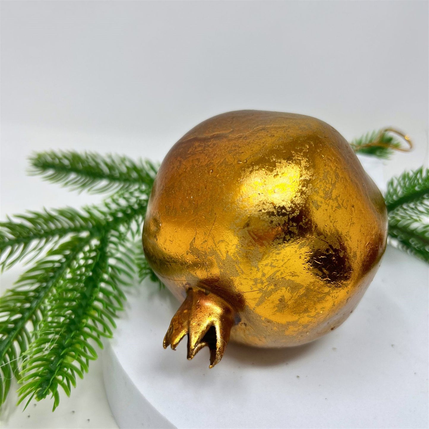 Old World Pomegranate Ornament - Antique Bronze 3.5” | YS