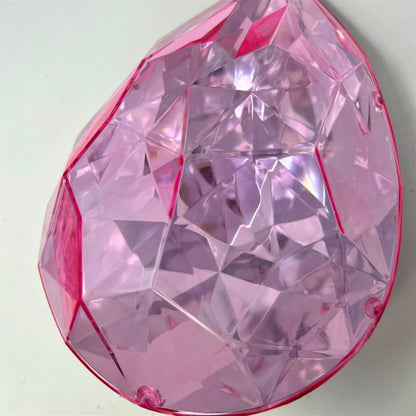 Acrylic Drop Diamond Ornament - Pink 6.3x4x9" | ZT