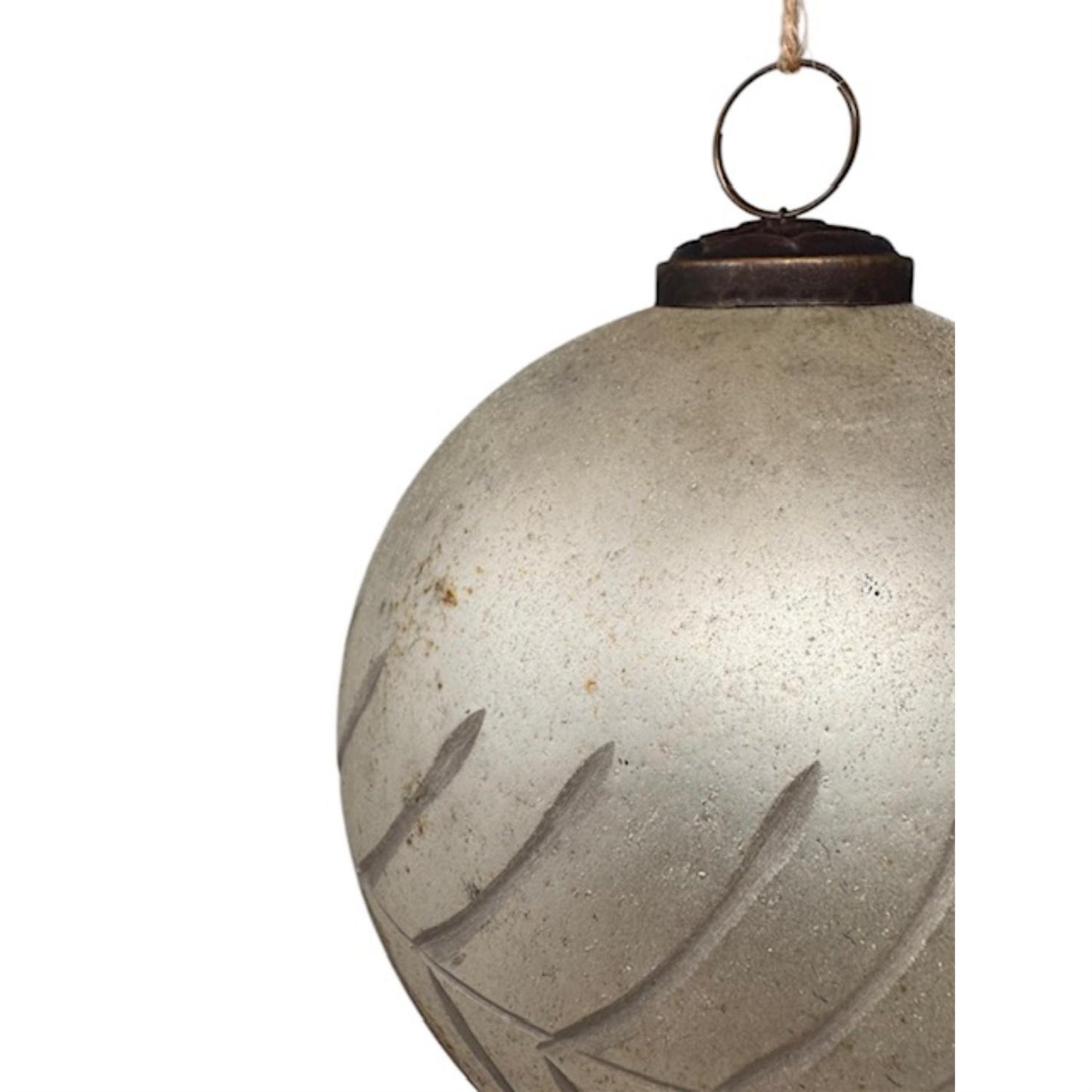 5" Hand Etched Glass Ornament | SB