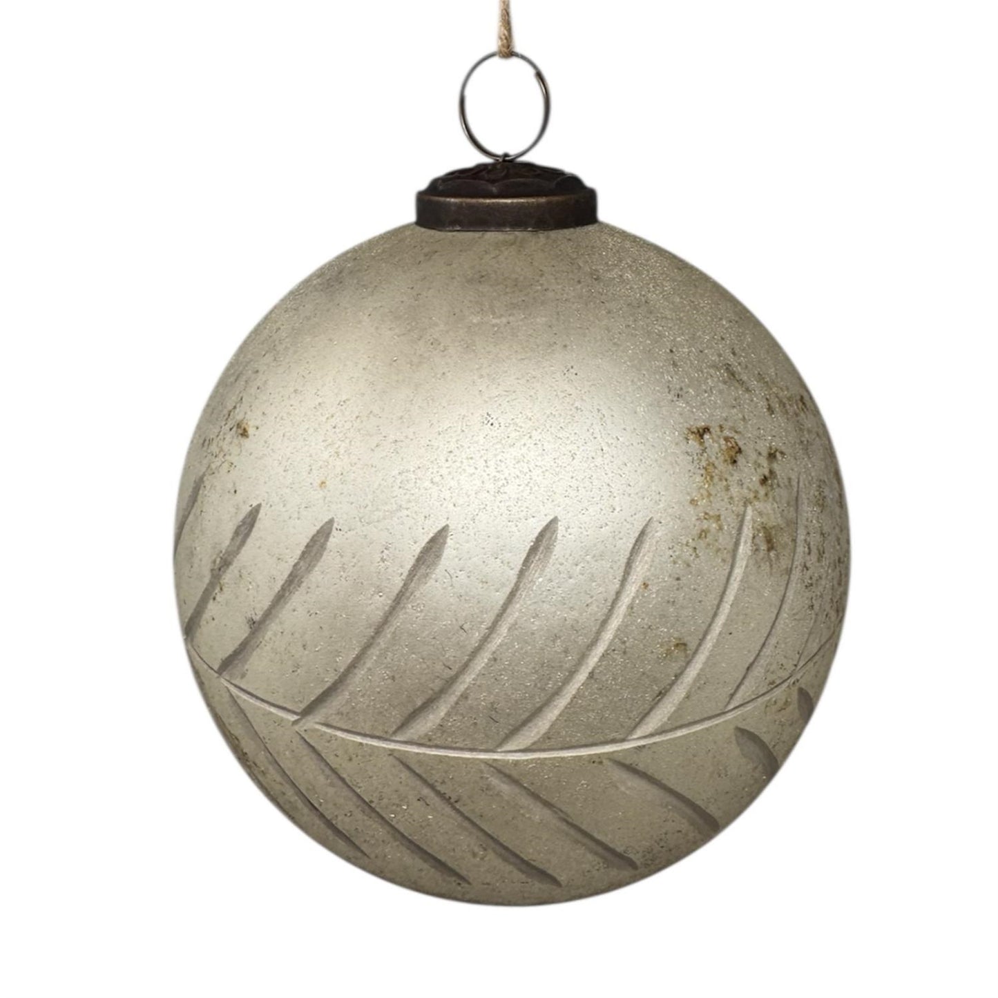 5" Hand Etched Glass Ornament | SB