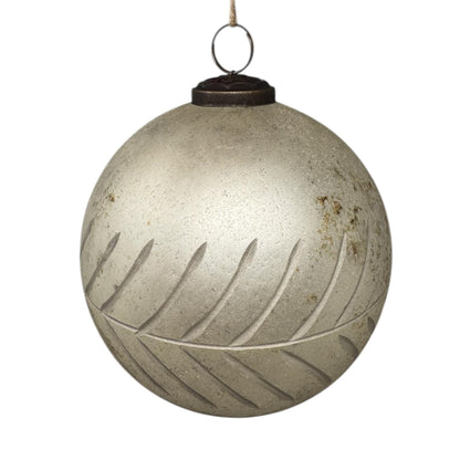 5" Hand Etched Glass Ornament | SB