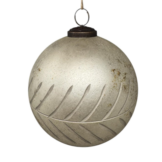 5" Hand Etched Glass Ornament | SB