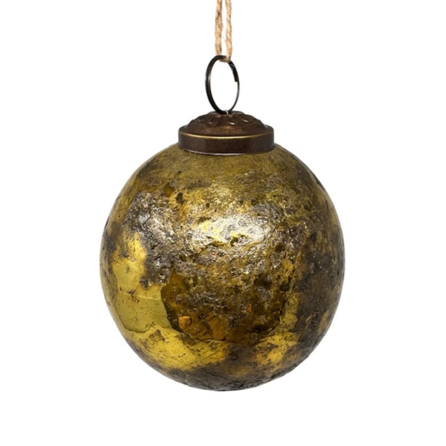 3" Gold Foil Glass Ornament | SB