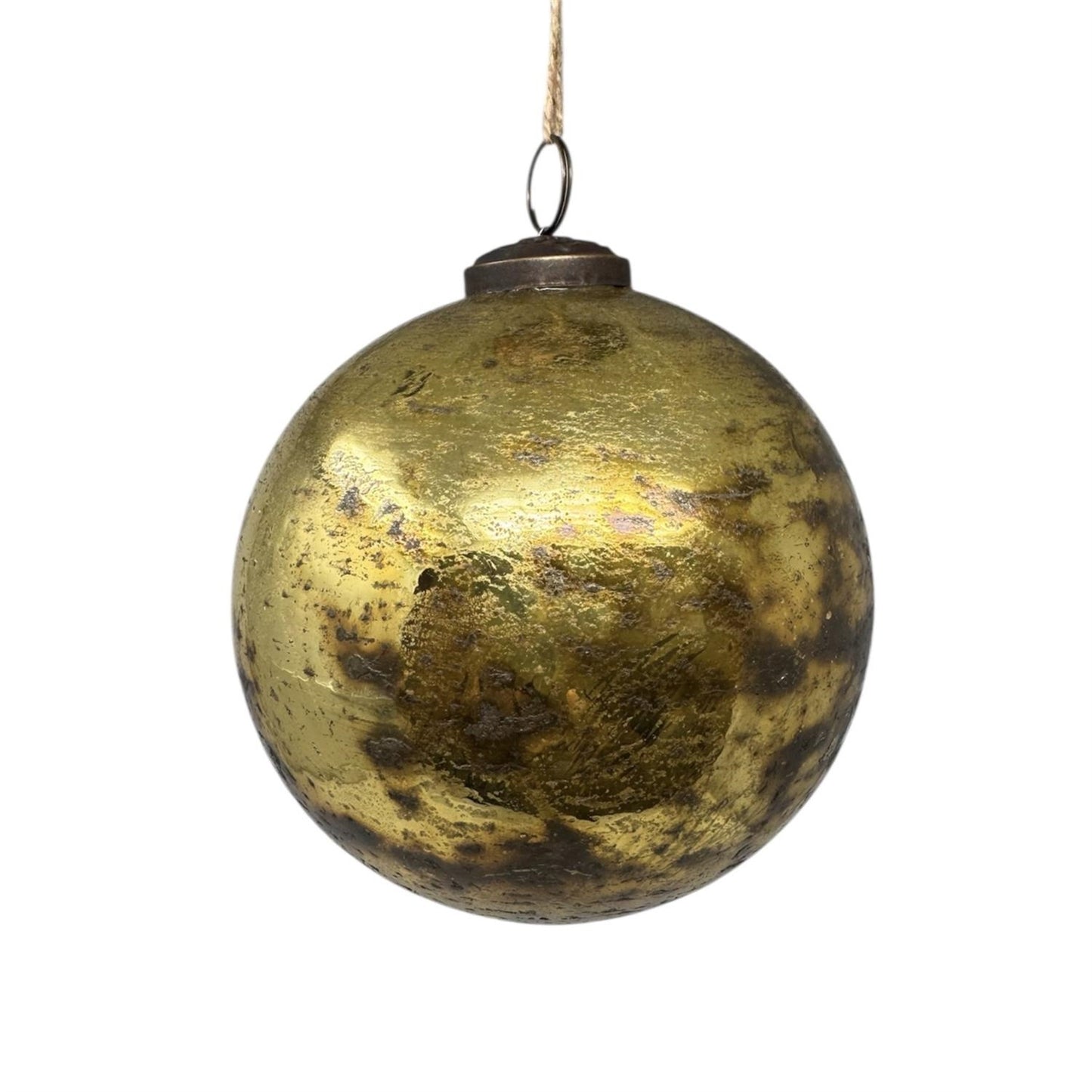 5" Gold Foil Glass Ornament | SB