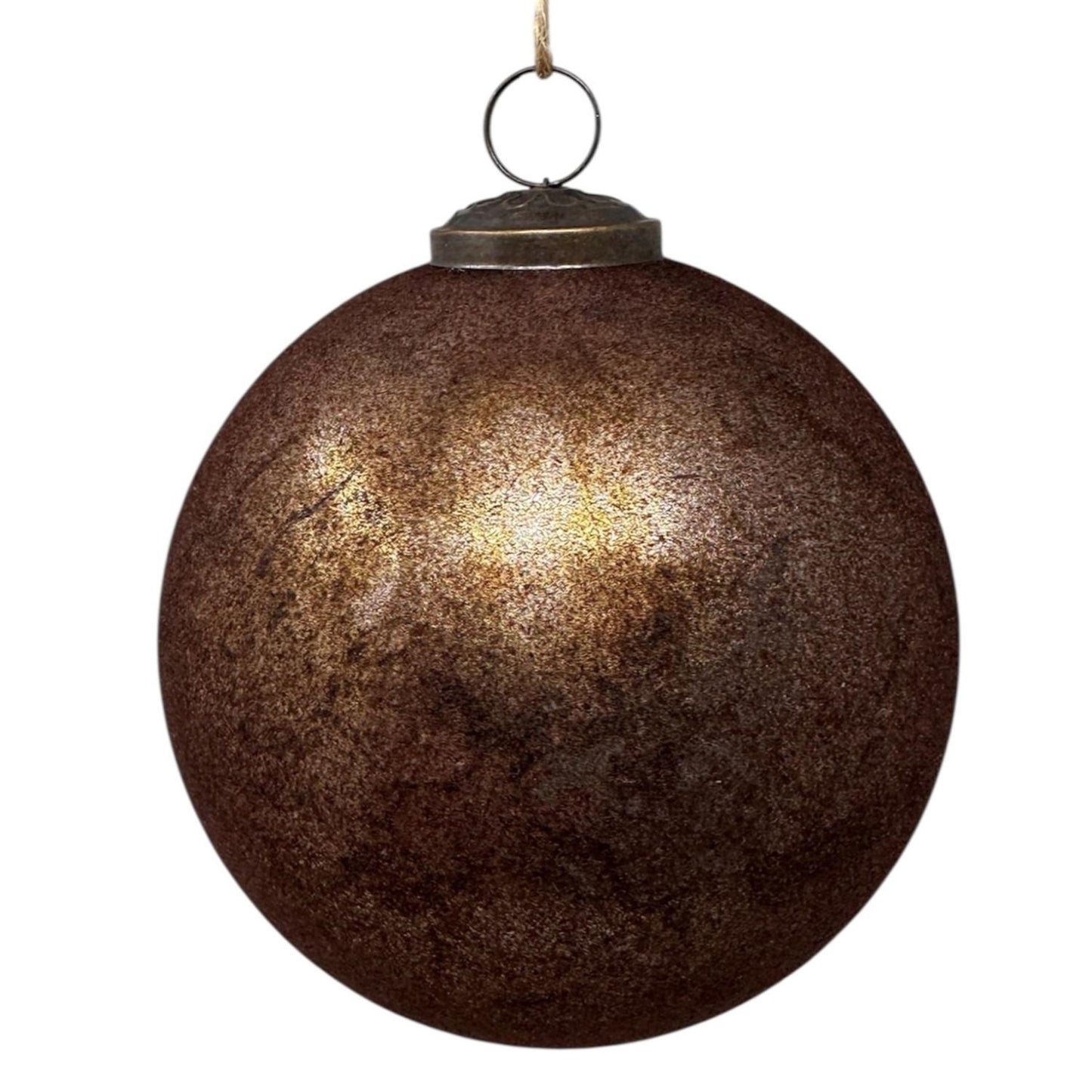 5" Velvet Copper Antique Glass Orn. | SB