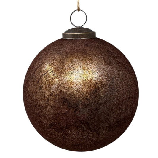 5" Velvet Copper Antique Glass Orn. | SB