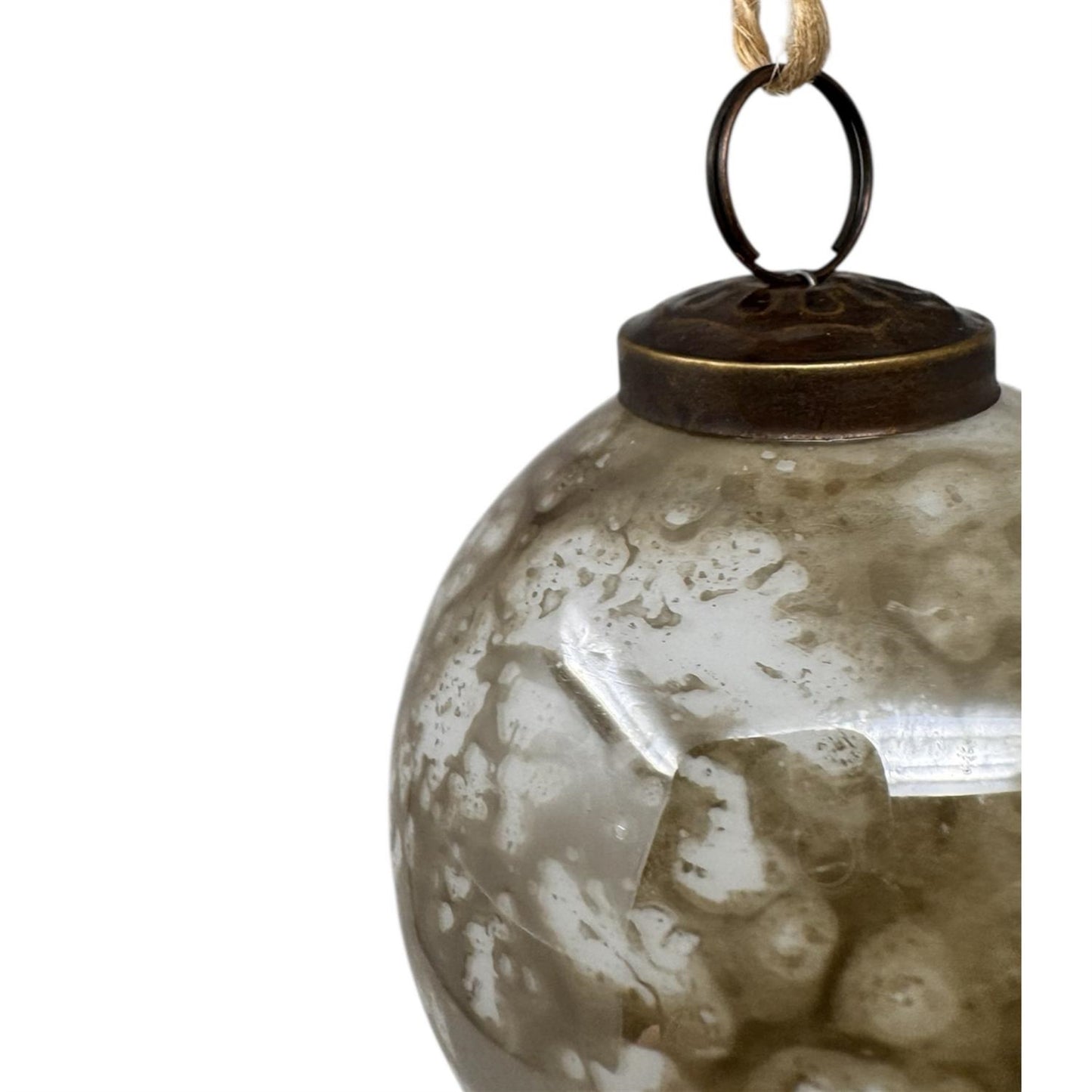 3" Marble Plated Glass Ornament | SB