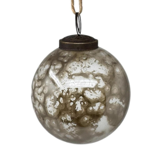 3" Marble Plated Glass Ornament | SB