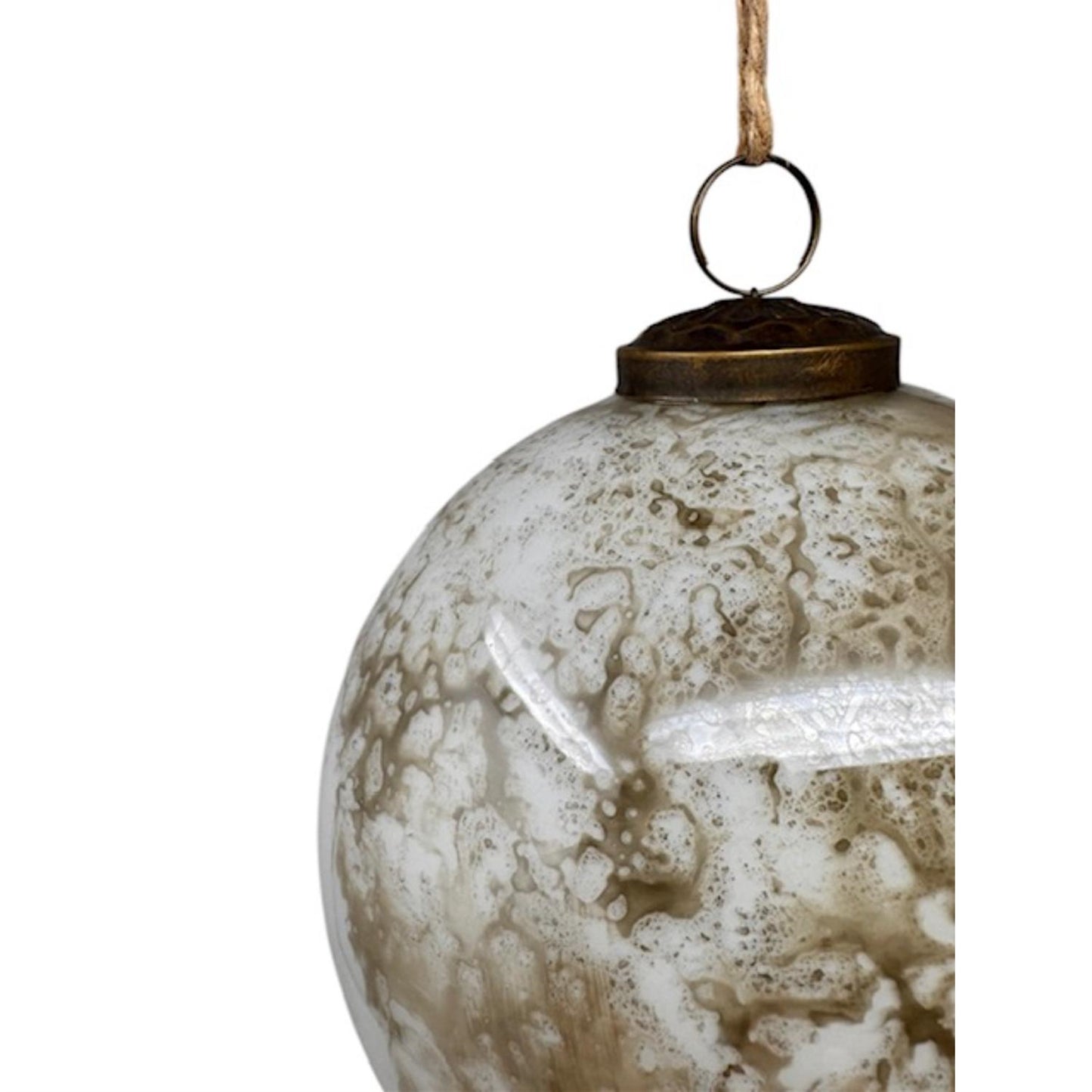 5" Marble Plated Glass Ornament | SB