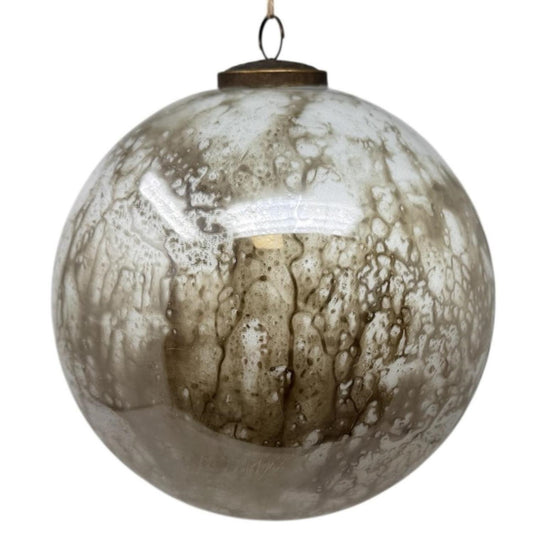 8" Marble Plated Glass Ornament | SB