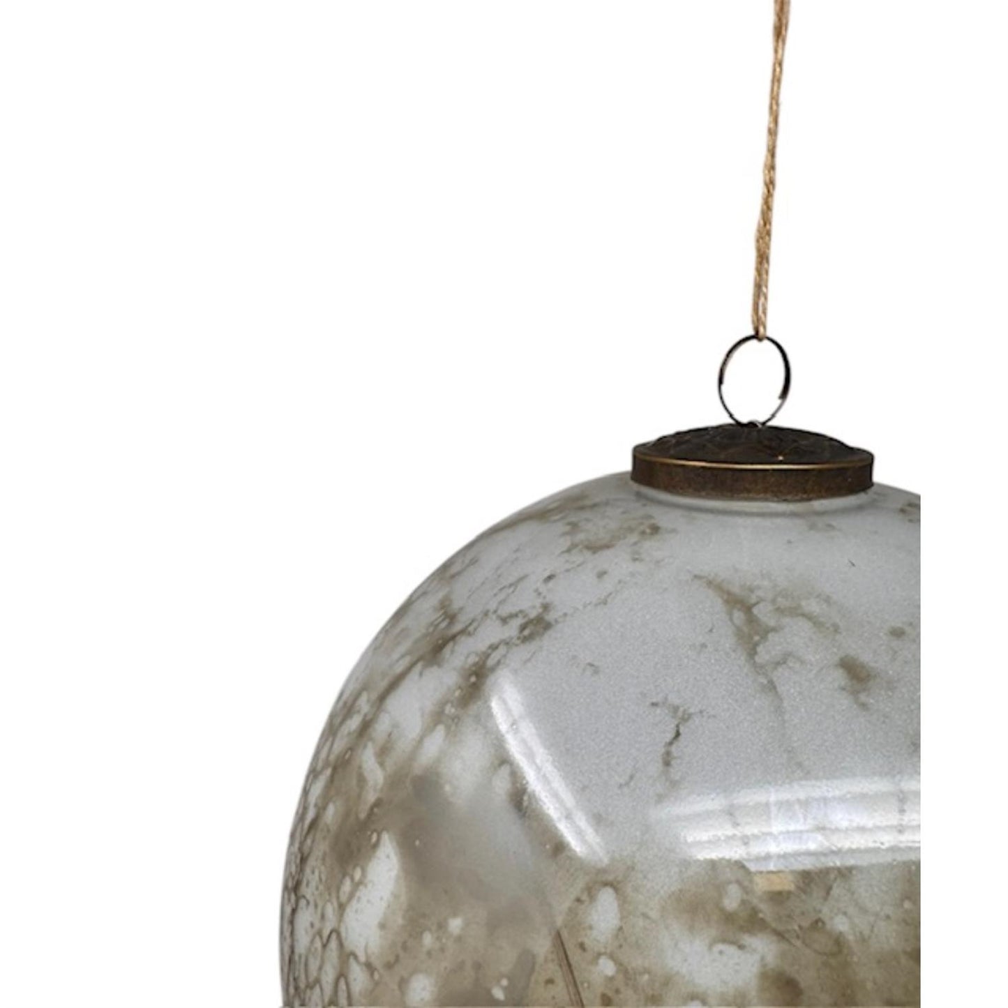 8" Marble Plated Glass Ornament | SB