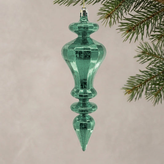Mercury Finish Plastic Finial - 7.5" - Basil | ZT