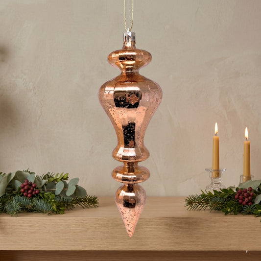 Mercury Finish Plastic Finial - 7.5" - Light Copper | ZT